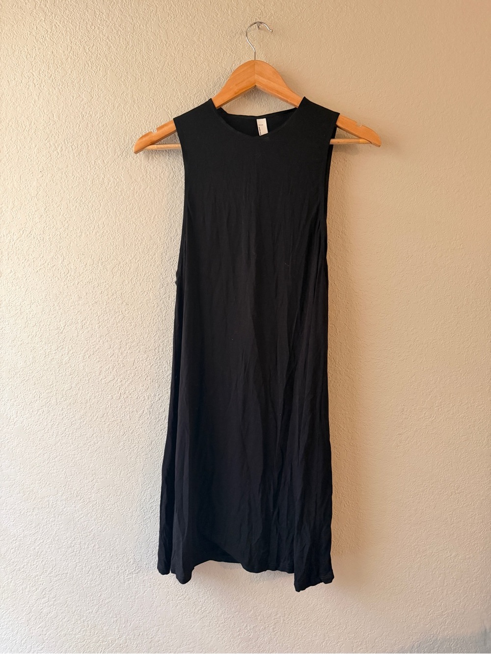 American apparel Olivia Sleeveless Black Shift Dress Small